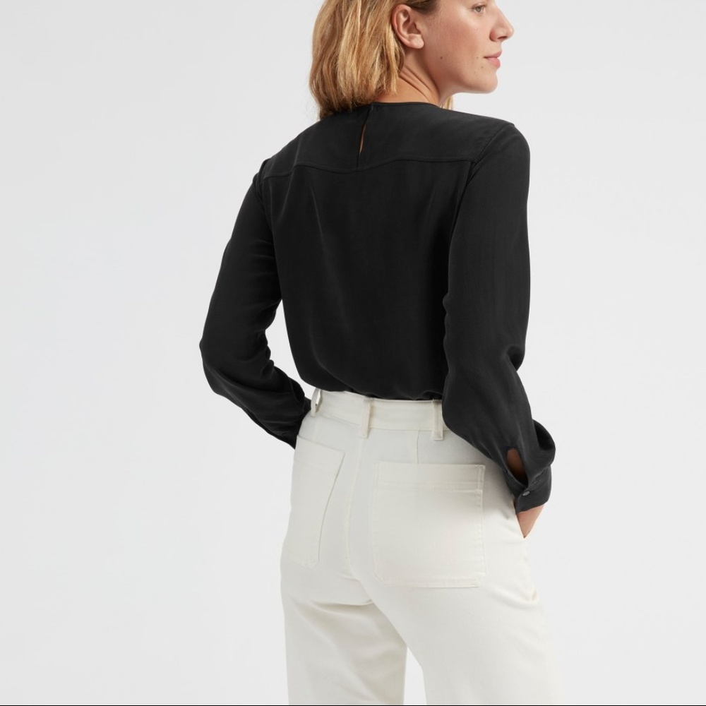 Everlane Long Sleeve Silk Blouse